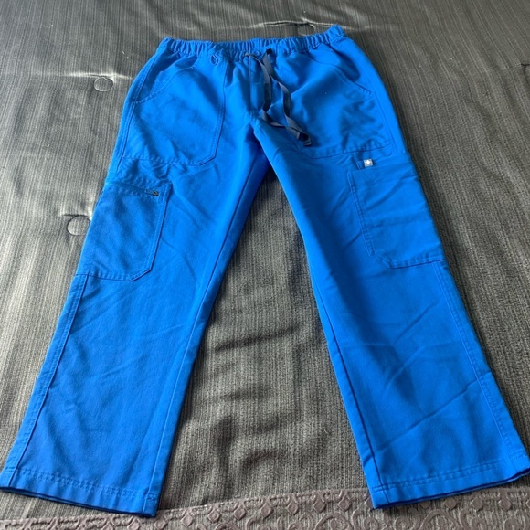 Figs Technical Collection Scrub Pants Blue Small - Picture 1 of 13